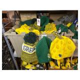 Hats, socks, foam footballs