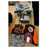 Biker jackets, sweatshirts, hoodies, t-shirts