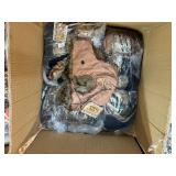 Camo jackets and hats