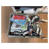 Hats, gloves, sunglasses, chargers, keychains