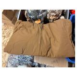 Hunting orange and Camo hats, jackets and gloves