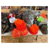 Hats, jackets, gloves, shirts