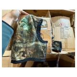 Hats, gloves, shirts, jackets, dolls, water toys