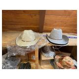 Hats, gloves, shirts, jackets, dolls, water toys