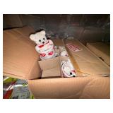 Hats, camo jackets, safety vests, bears in mugs, snow scrapers