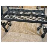 Garlin 5-step rolling angle stepladder with perforated steps 78” x 34”