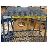 Garlin 5-step rolling angle stepladder with perforated steps 78” x 34”