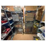 2 NSF Metal rolling shelves, H 69” x 2’ x 3’