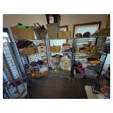 (3) NSF Metal rolling shelves, H 69” x 2’ x 3’.