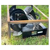 CFG Skid Steer Auger Attachment - 6/12/14 Inch (SSECAG-Y With 3 Bits) - black frame
