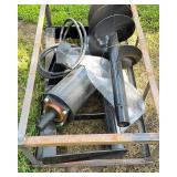 CFG Skid Steer Auger Attachment - 6/12/14 Inch (SSECAG-Y With 3 Bits) - black frame