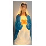 Vintage Blow Molds & Nativity Figures: Horse, Sheep & Virgin Mary