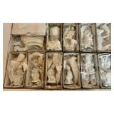 White Nativity Figurines 12-Piece Ceramic Set