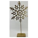 Gold Glitter Snowflake Christmas Tree Centerpiece & Ornaments