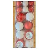 JUMBO SIZE Tinsel Candy Canes & Red White Silver Christmas Ornaments