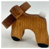 Wooden and Plush Reindeer Display Set