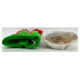 Christmas Plush Decor Set & Santa Figures & Elf Crown & Ho Ho Ho Sign