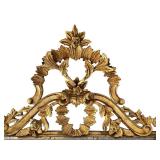 Large Vintage Ornate Gold Gilt Wall Mirror with Floral Detailing