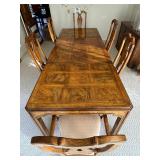 DR - Vintage Drexel Heritage Dining Table with 6 Chairs