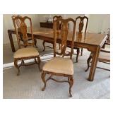 DR - Vintage Drexel Heritage Dining Table with 6 Chairs