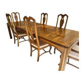 DR - Vintage Drexel Heritage Dining Table with 6 Chairs