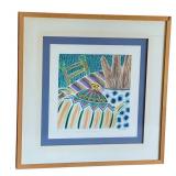 K - Framed Penny Feder Monoprint Monotype Edition 1/1 with Certificate