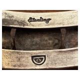 Sterling Silver Cuff Bracelet with Colorful Gemstone Inlays