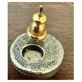 UL - Patricia Locke Brooch and Earrings Set with Multicolor Stones