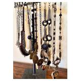 Assorted Fashion and Sterling Necklace Lot with Various Designs