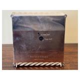 ULC - Pottery Barn Square Table Clock with Braided Metal Frame