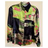 UL - Audrey Talbott Carmel 100% Silk Blouse Size 6