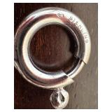 Sterling Silver Heart Pendant Necklace 21 Inch