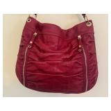 UL - Cole Haan Red Ruched Leather Hobo Handbag