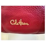 UL - Cole Haan Red Ruched Leather Hobo Handbag