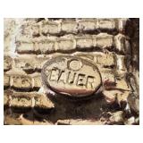 UL - Bauer Crystal Rhinestone Easter Basket and Bunny Brooch Pin Set