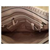 UL - Cole Haan White Leather Shoulder Bag with Embroidered Detail