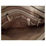 UL - Cole Haan White Leather Shoulder Bag with Embroidered Detail