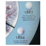 SR - 12-Inch Golf History Wall Clock with Illustrated Timeline
