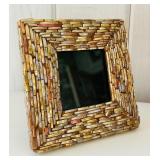 SR/FR - Decorative Metal Leaf Tealight Holder, Mosaic Photo Frame, and Gold Tree Votive Holder Set