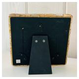 SR/FR - Decorative Metal Leaf Tealight Holder, Mosaic Photo Frame, and Gold Tree Votive Holder Set