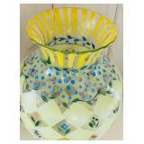 SR/LR - Set of 3 Hand Painted Glass Vases, Tracy Porter Signed