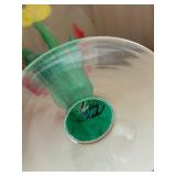 SR/LR - Set of 3 Hand Painted Glass Vases, Tracy Porter Signed