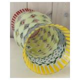 SR/LR - Set of 3 Hand Painted Glass Vases, Tracy Porter Signed