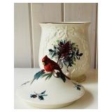 SR/LR - Lenox Winter Greetings 12-Inch Cardinal Cookie Jar by Catherine McClung
