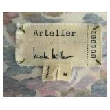 SR - Nicole Miller Artelier Multicolor Print Short Sleeve Dress, Size M