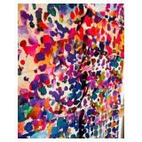 SR - Nicole Miller Artelier Multicolor Print Short Sleeve Dress, Size M