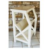 SR - White Wooden Side Table