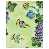 SR/FR - Set of 2 Decorative Plates: Hand Painted Hong Kong Plate and 1991 Iris Quartet Collector Plate, 9 Inch