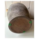 SR - Pair of 14-Inch Handled Pottery Vase and Hand-Painted Farmhouse Scene Vase