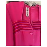 LT - Tom and Linda Platt Pink Dress with Striped Detail Size S